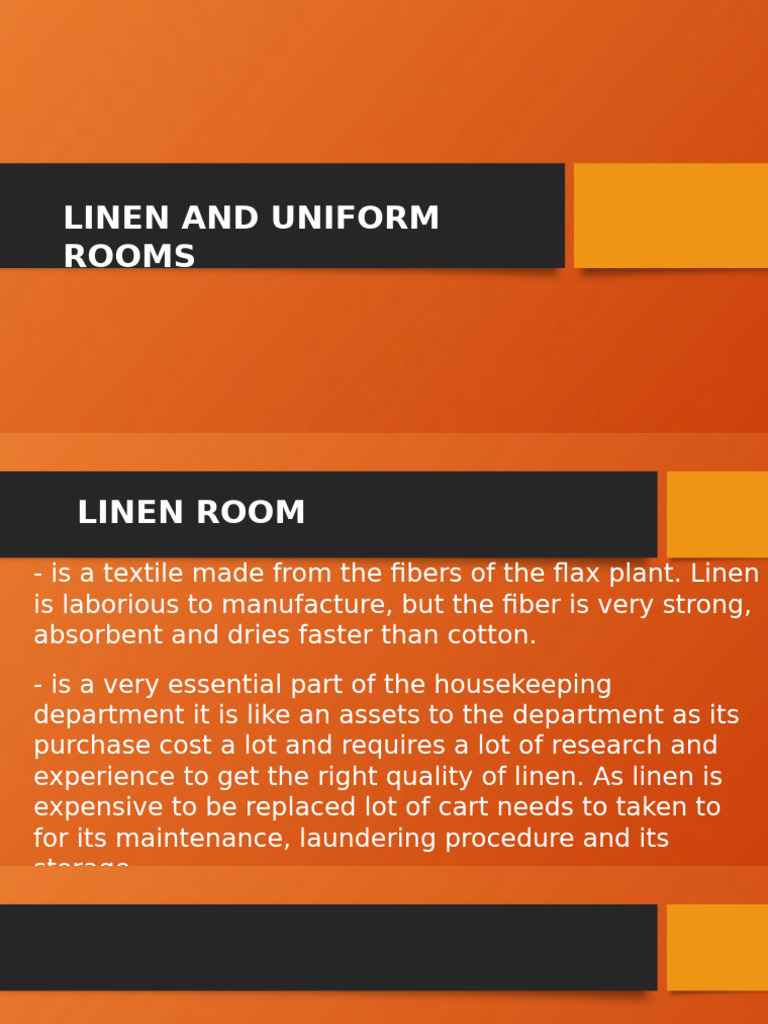 Essential Guide to Linen Room Management | PDF | Bedding | Textiles