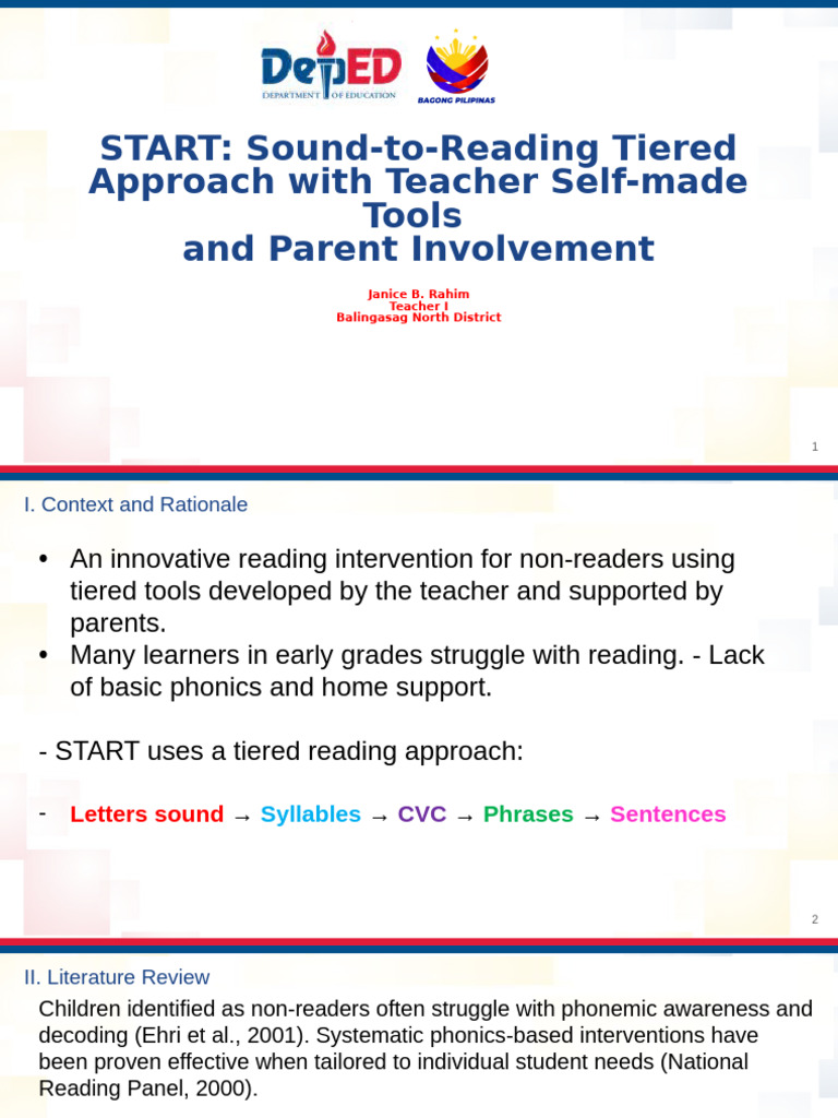 Teacher-Made Reading Tools for Non-Readers | PDF | Learning | Human ...