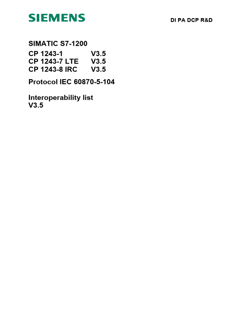 IEC 60870-5-104 Protocol Overview | PDF | Bit Rate | Bit