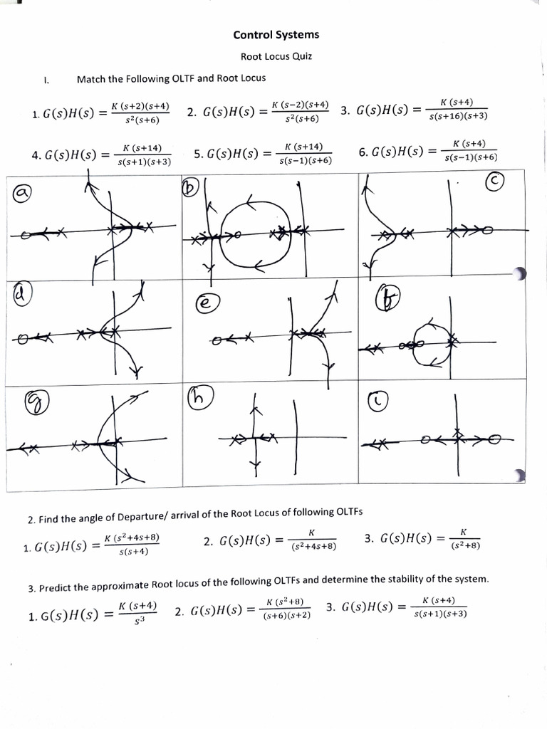 Root Locus Analysis and Quiz Guide | PDF