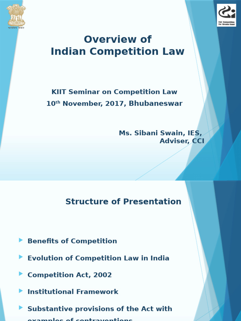 Indian Competition Law Overview | PDF | Competition Law | Monopoly