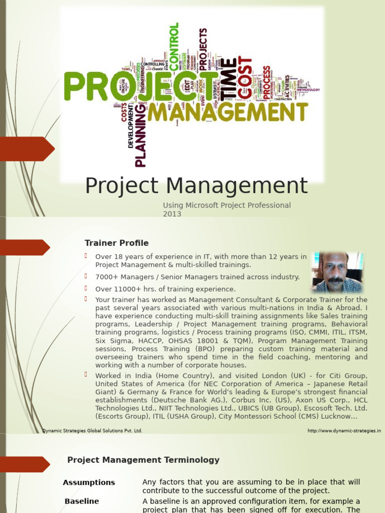 Microsoft Project 2013 Training Guide | PDF | Project Management ...