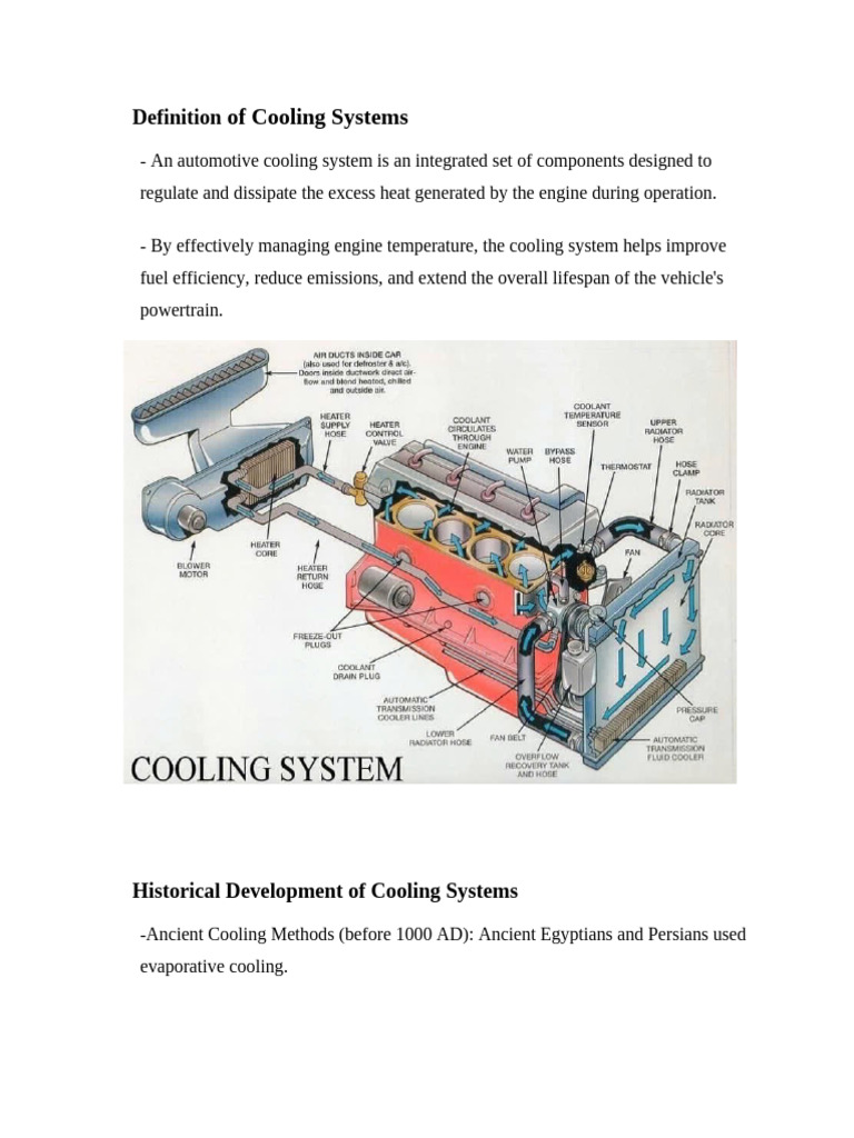 Overview of Automotive Cooling Systems | PDF | Heat Transfer | Engines
