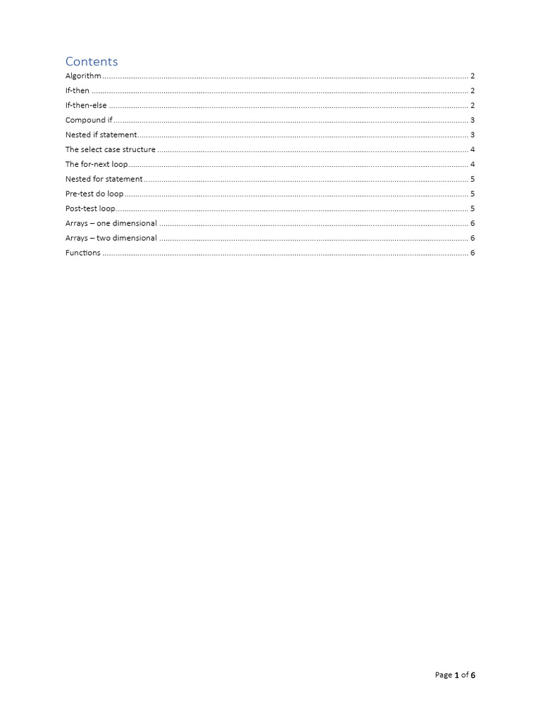 Pseudo Code Structures and Loops Guide | PDF | Control Flow | Software ...