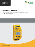 ISOMETER® IR425 User Manual | PDF | Alternating Current | Relay