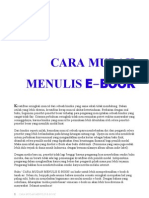 Cara Mudah Menulis E-book