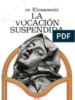 Klossowski Pierre - La Vocacion Suspend Ida