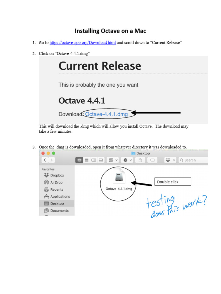 Installing Octave On A Mac | PDF