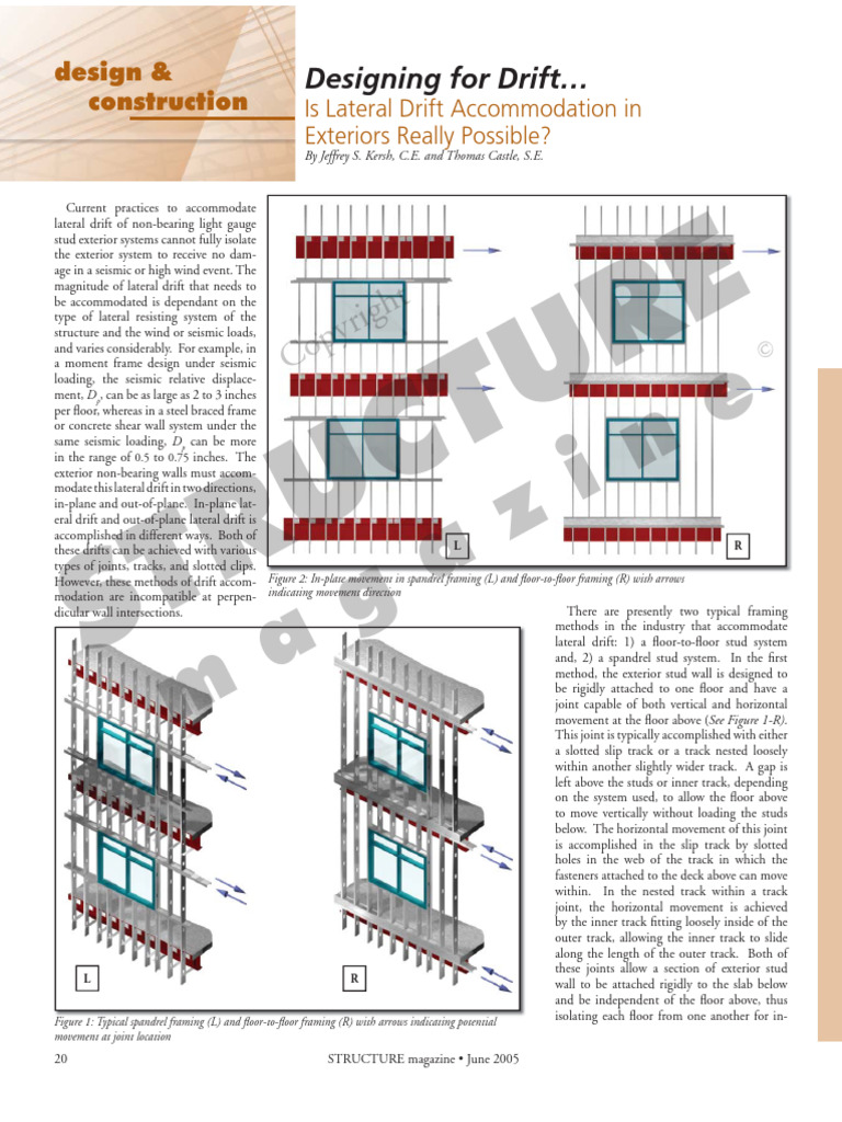Struc Mag - Designing For Drift... Is Lateral Drift Accomodation in ...