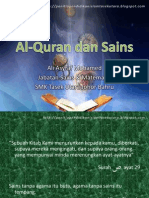 Tazkirah: Sains Dan Al-Quran