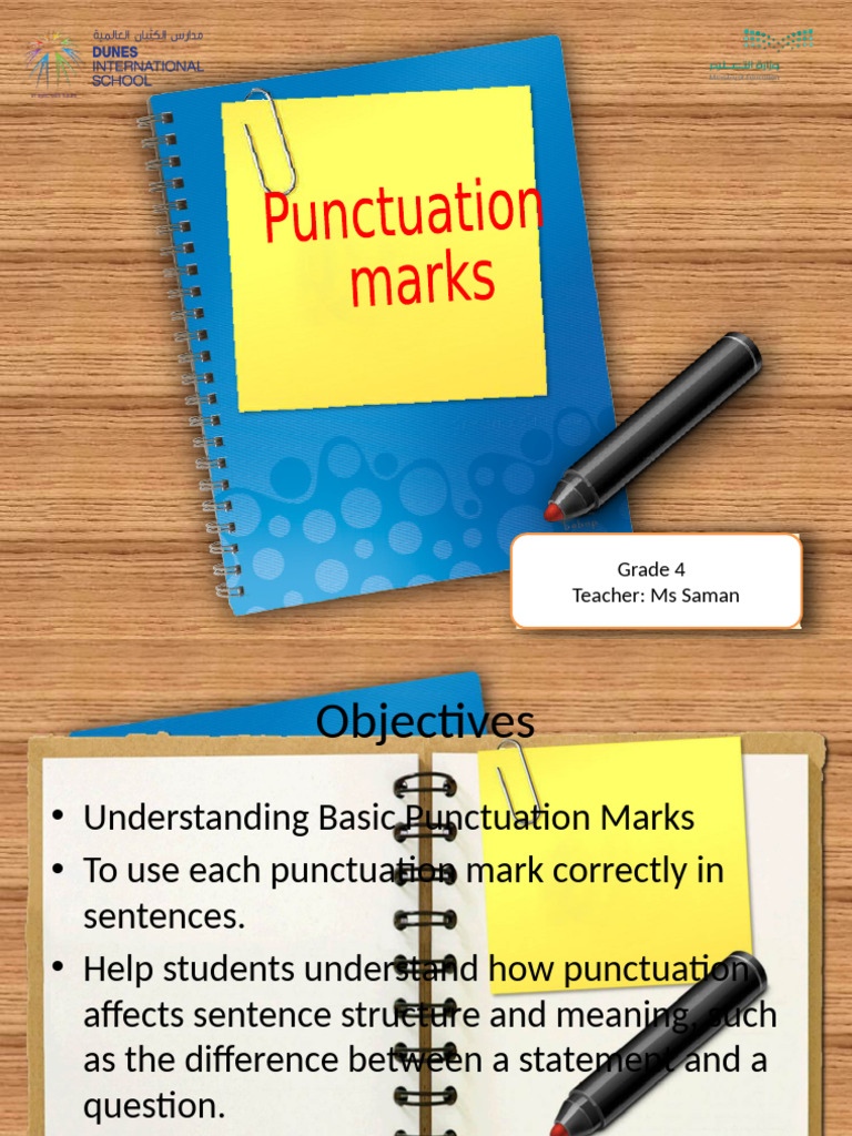 Grade 4 Punctuation Lesson Plan | PDF