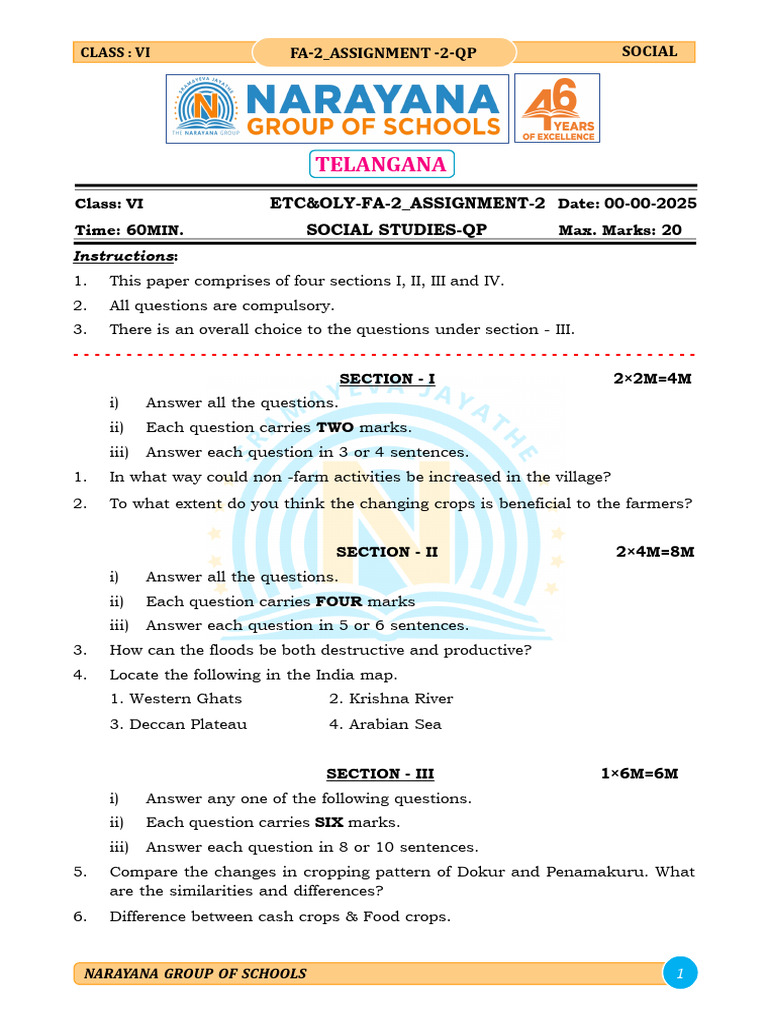 TS - Vi - Social Studies - Fa-2-Assignments - 2 - 00-00-2025 - 20250911 ...