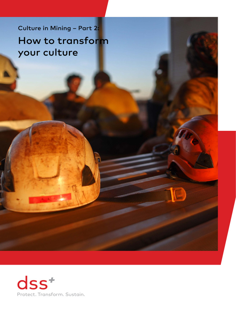 Transforming Culture in Mining | PDF | Behavior | Risk
