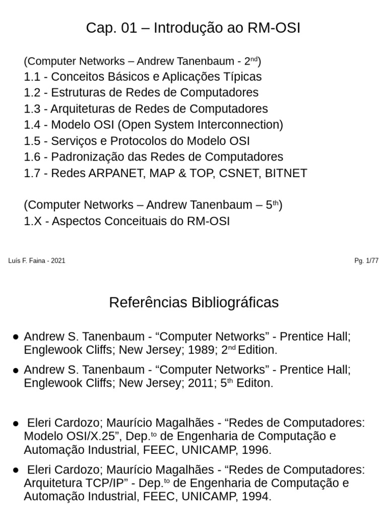 Introdução ao Modelo OSI em Redes | PDF | Modelo OSI | Rede de computadores