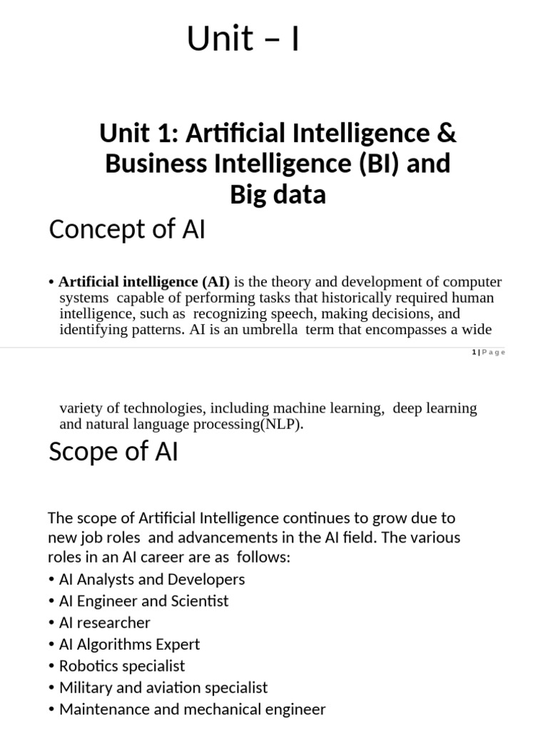 Overview of Artificial Intelligence | PDF | Artificial Intelligence ...