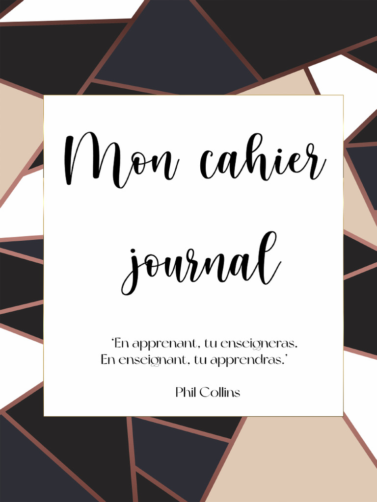 Mon Cahier Journal | PDF