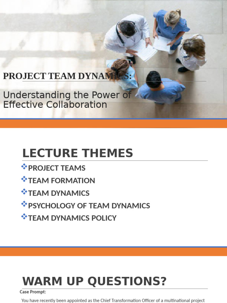 Enhancing Team Dynamics for Success | PDF | Communication | Conflict ...