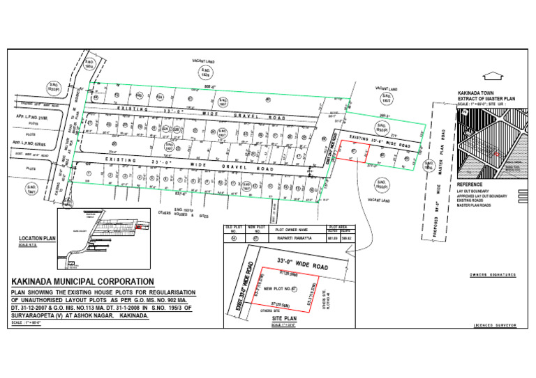 Kakinada Master Plan Layout Overview | PDF