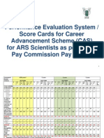 ASRB CAS Master Score Card