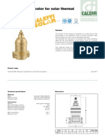 Caleffi: Manual Air Separator For Solar Thermal Systems