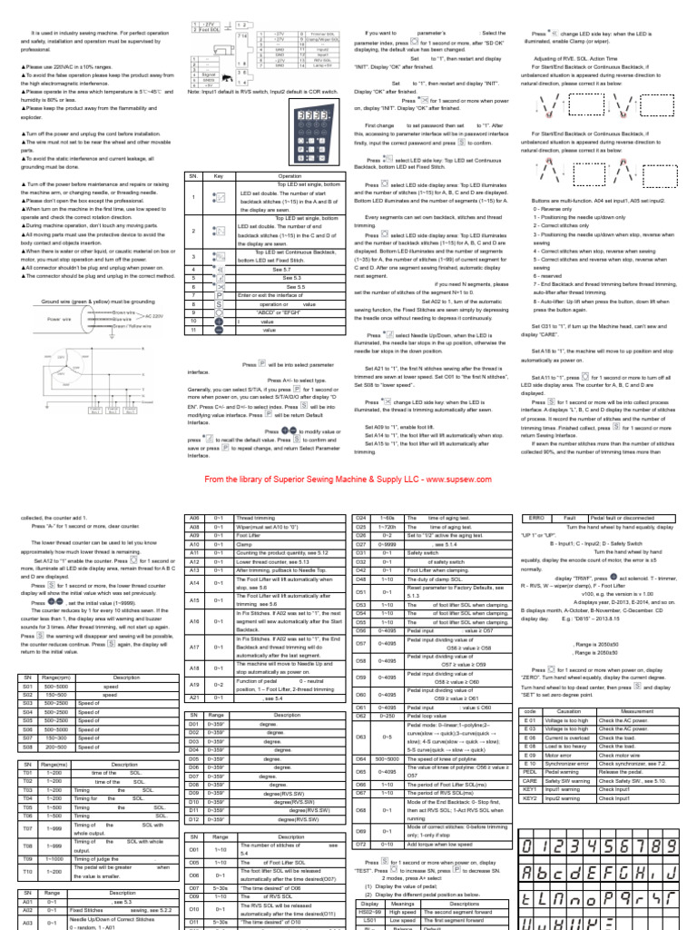 Typical YSC-8360 User Manual | PDF | Sewing | Surgical Suture