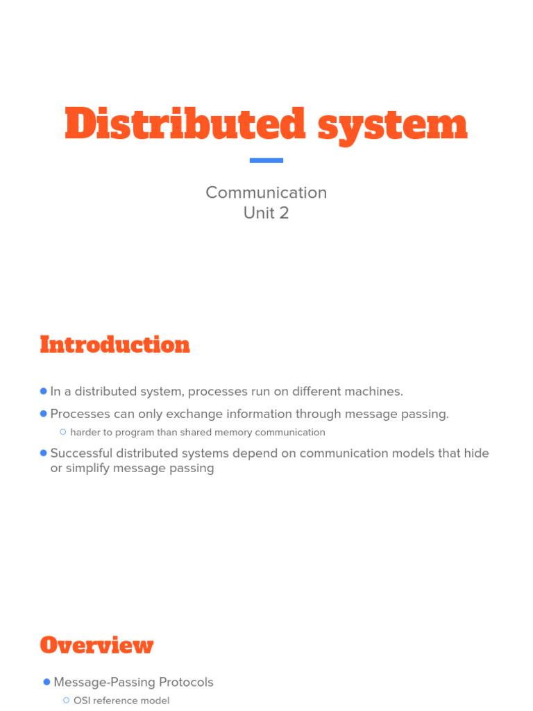 Understanding Distributed System Communication | PDF | Computer Network ...