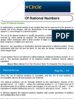 Types of Rational Numbers