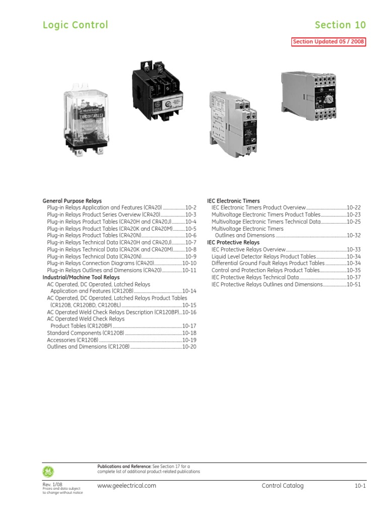 Ge Electrical Relay Switch