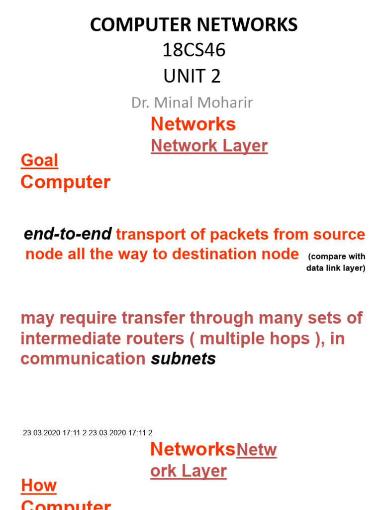 Understanding Network Layer Functions | PDF | Computer Network | Routing