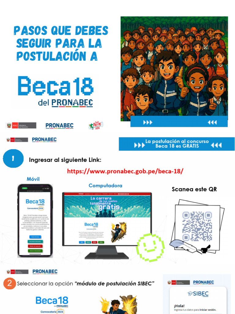 MANUAL DE POSTULACION PPT BECA 18 - 2026.pptx - Compressed | PDF ...