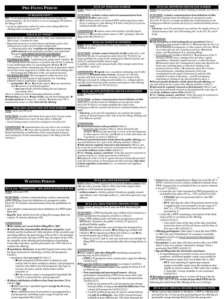 Secreg Gun Jumping Exam Sheet PDF Prospectus (Finance) Securities (Finance)