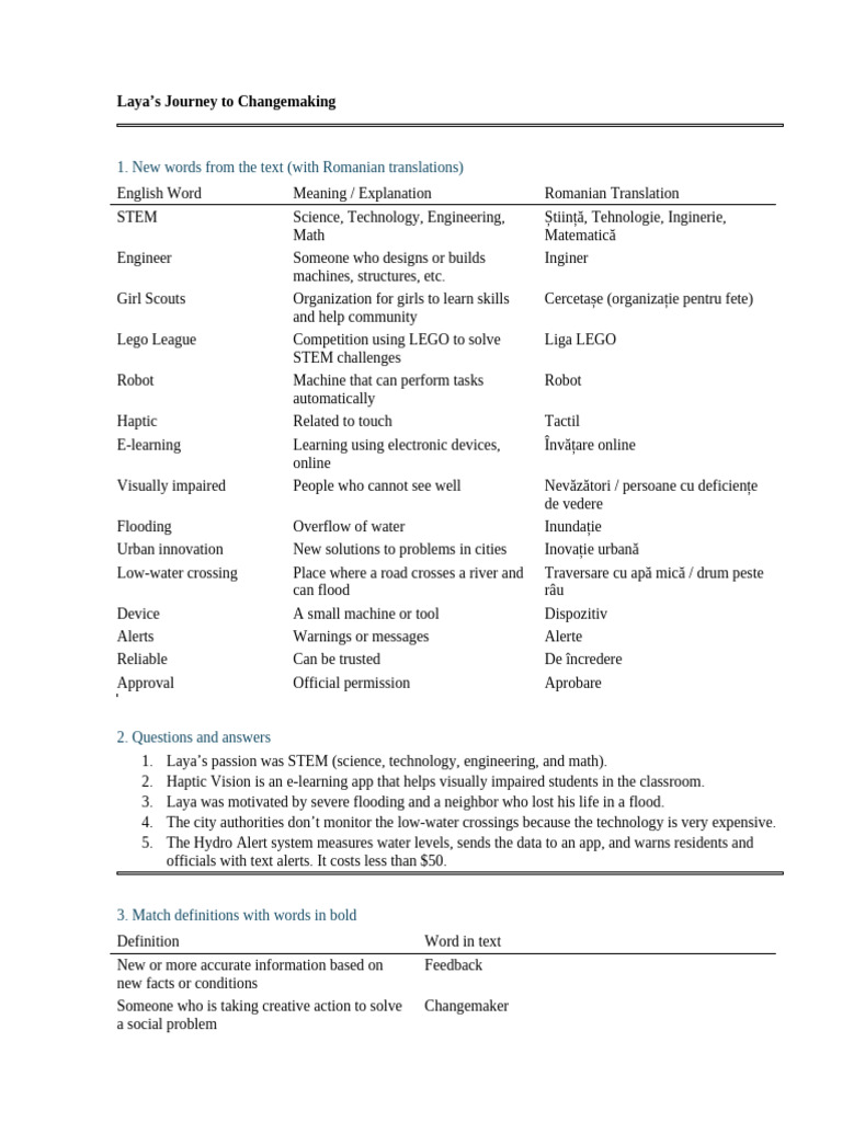 Laya Yalamanchili: STEM Changemaker | PDF | Plural | Educational Technology