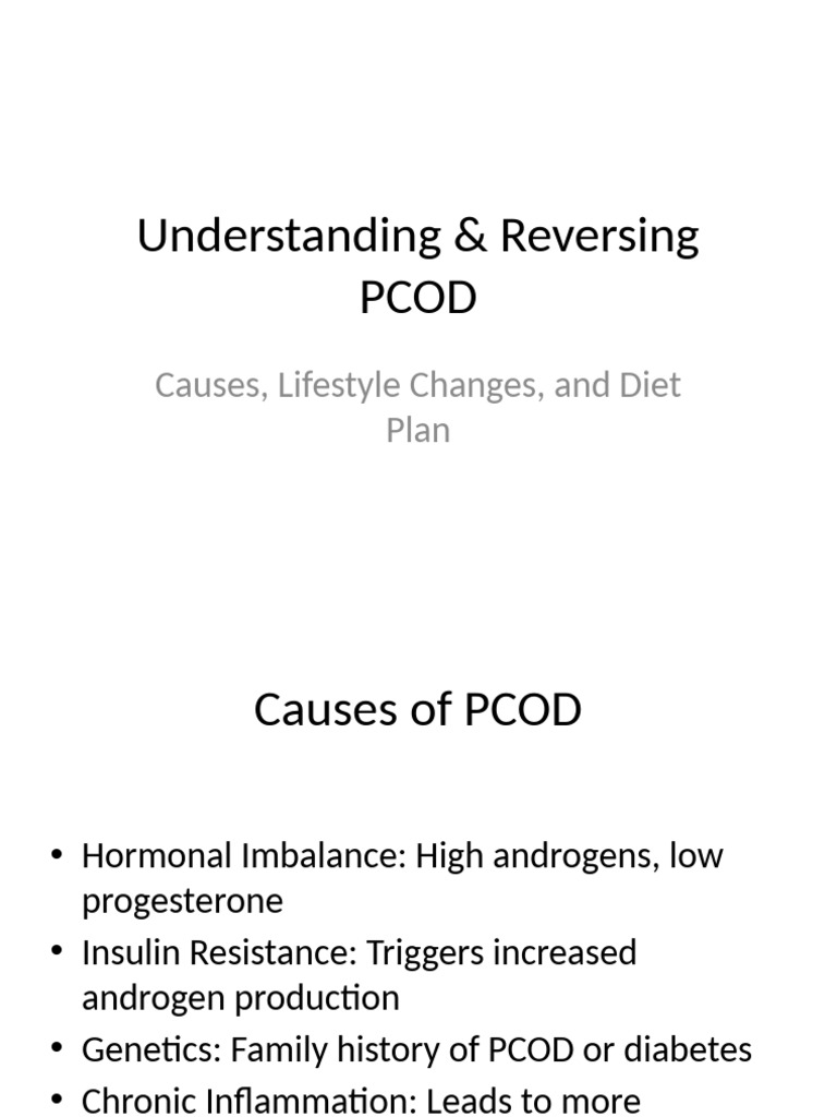 PCOD Management With Images | PDF