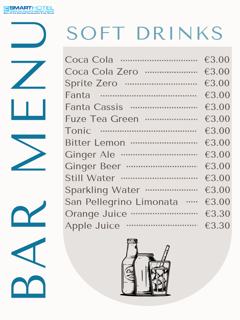 Comprehensive Bar Menu Options | PDF | Aroma Of Wine | Wine