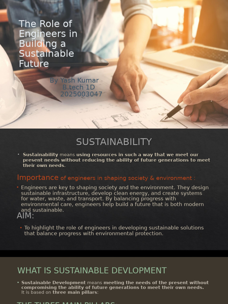 Engineers Driving Sustainable Development | PDF | Renewable Energy ...
