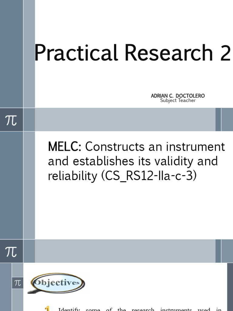 Constructing Valid Research Instruments | PDF | Survey Methodology ...