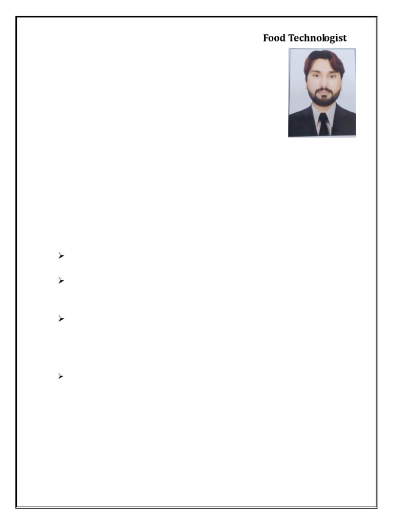 Adnan Bashir cv-1-3 | PDF | Milk