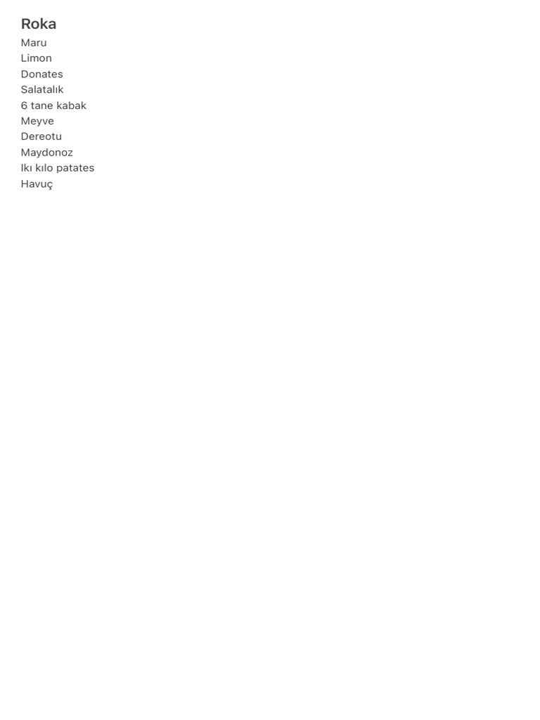 Roka | PDF