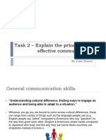 Task 2 - Explain The Principles Off Effective