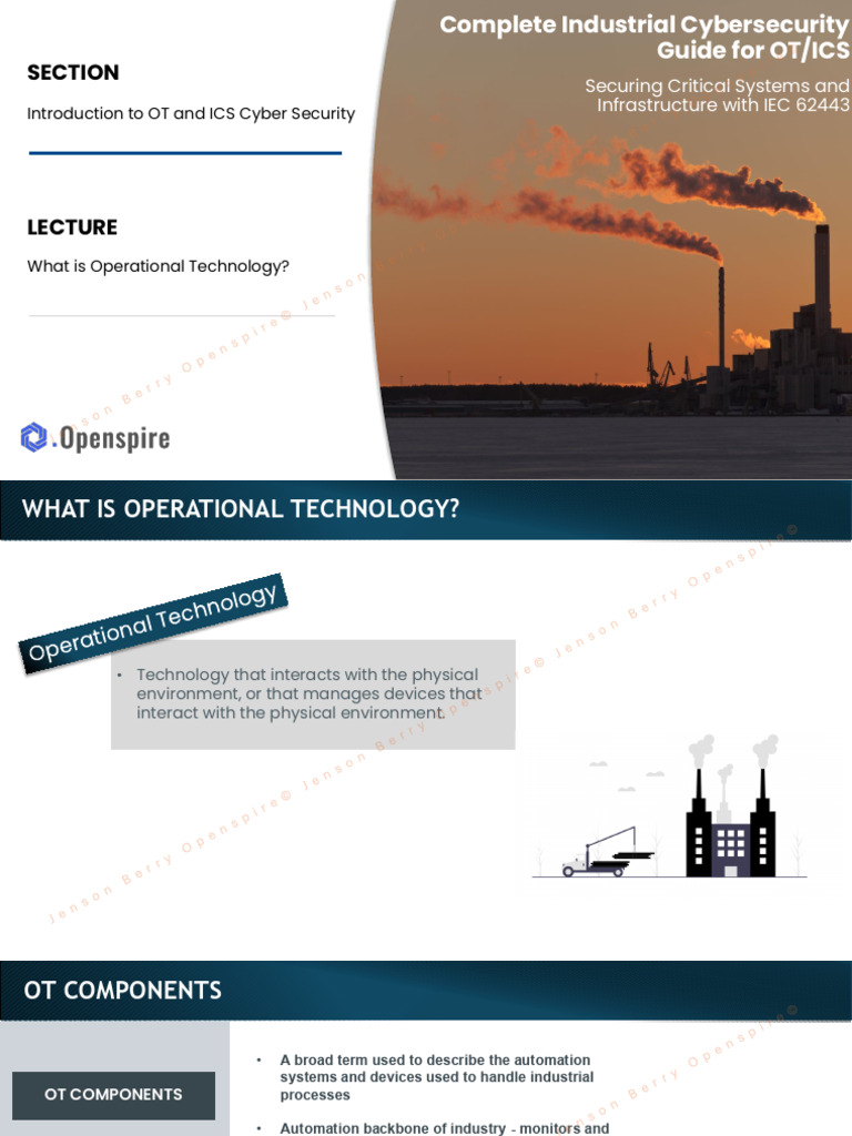 Understanding OT and ICS Cybersecurity | PDF | Scada