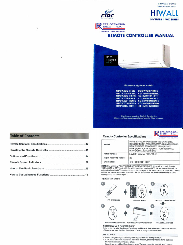 r005100 - r0195 - Ch43wx012-h3n1c - Cg43wx012ph3n1c - Manual Del ...
