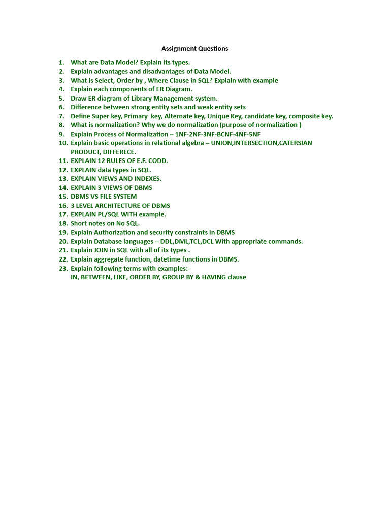 Comprehensive Guide to Data Models and SQL | PDF