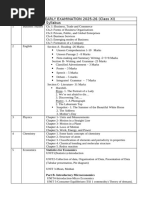 Class 12 Half Yearly Syllabus 2025-26 | PDF