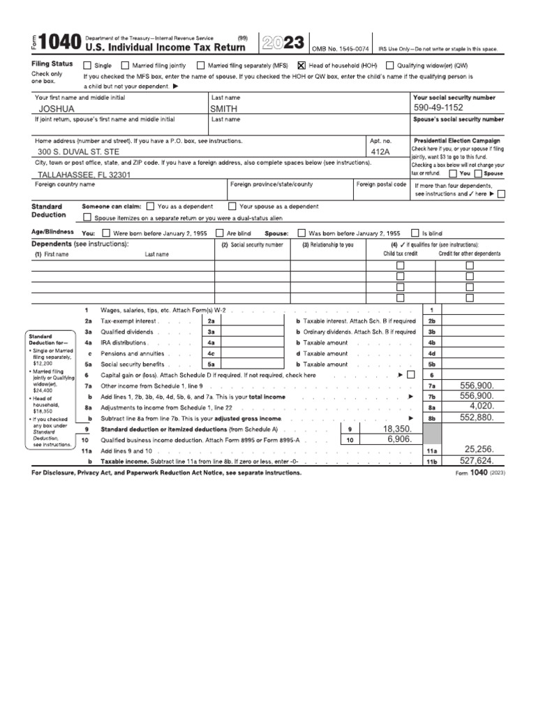 356453624732_JOSHUA SMITH | PDF | Irs Tax Forms