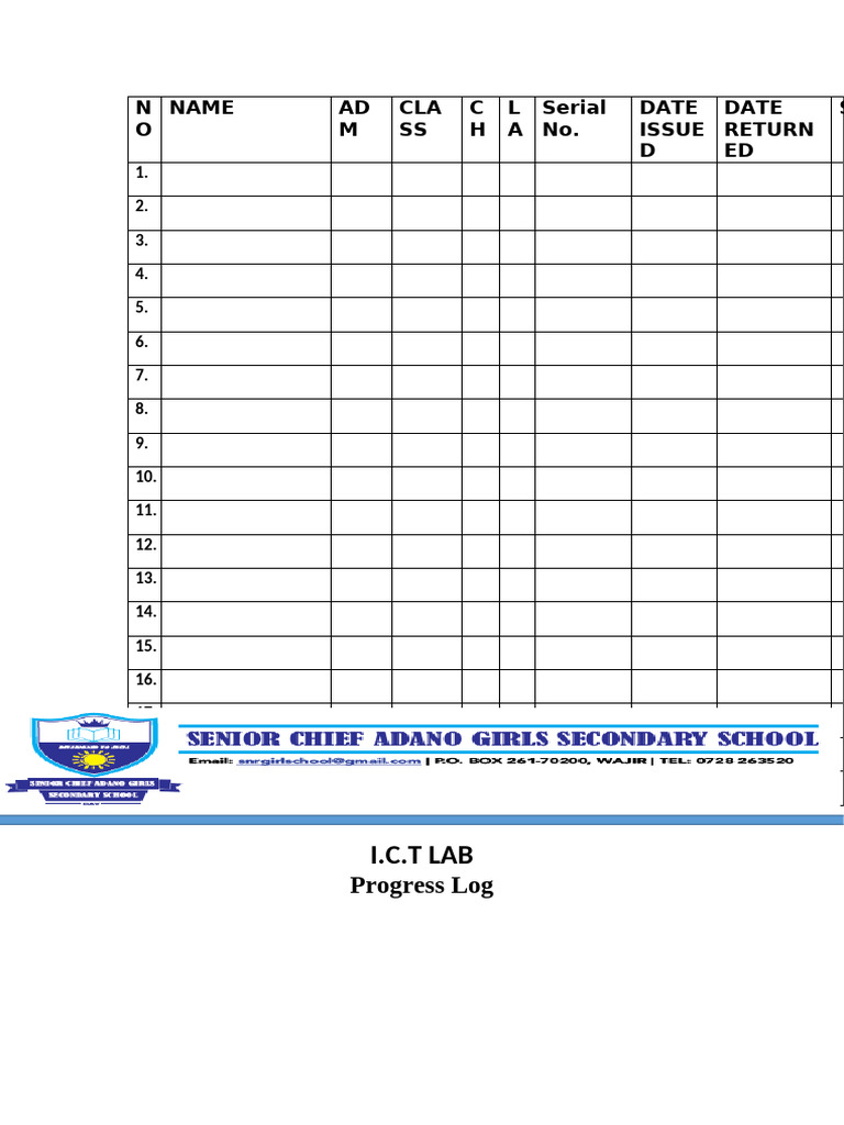 Progress Log | PDF