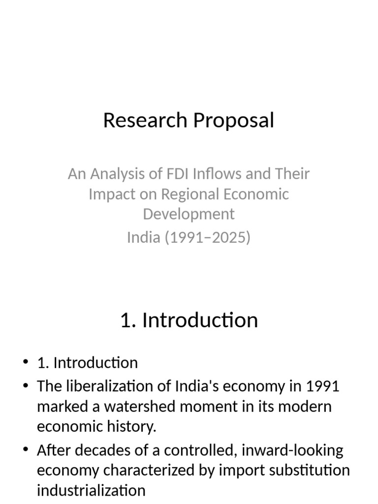Impact of FDI on India's Regional Growth | PDF | Methodology | Foreign ...