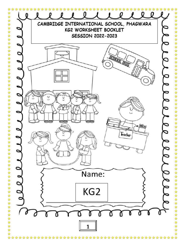 KG2 Worksheet Booklet 2022-23 | PDF | Phonics