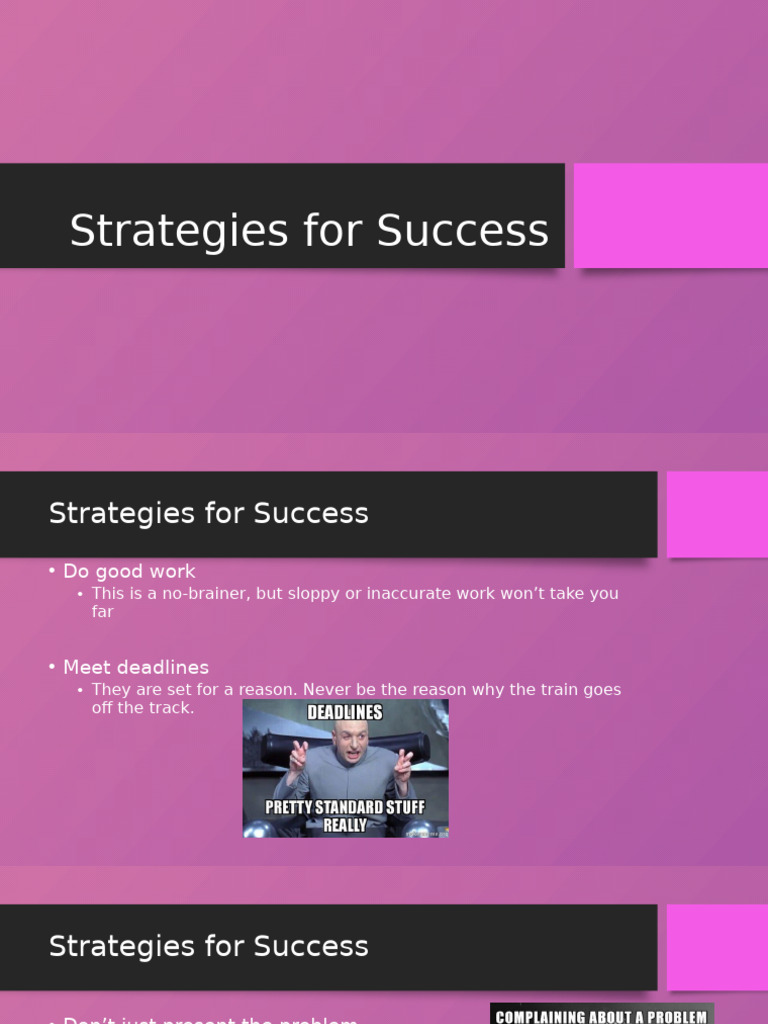 Essential Strategies for Career Success | PDF
