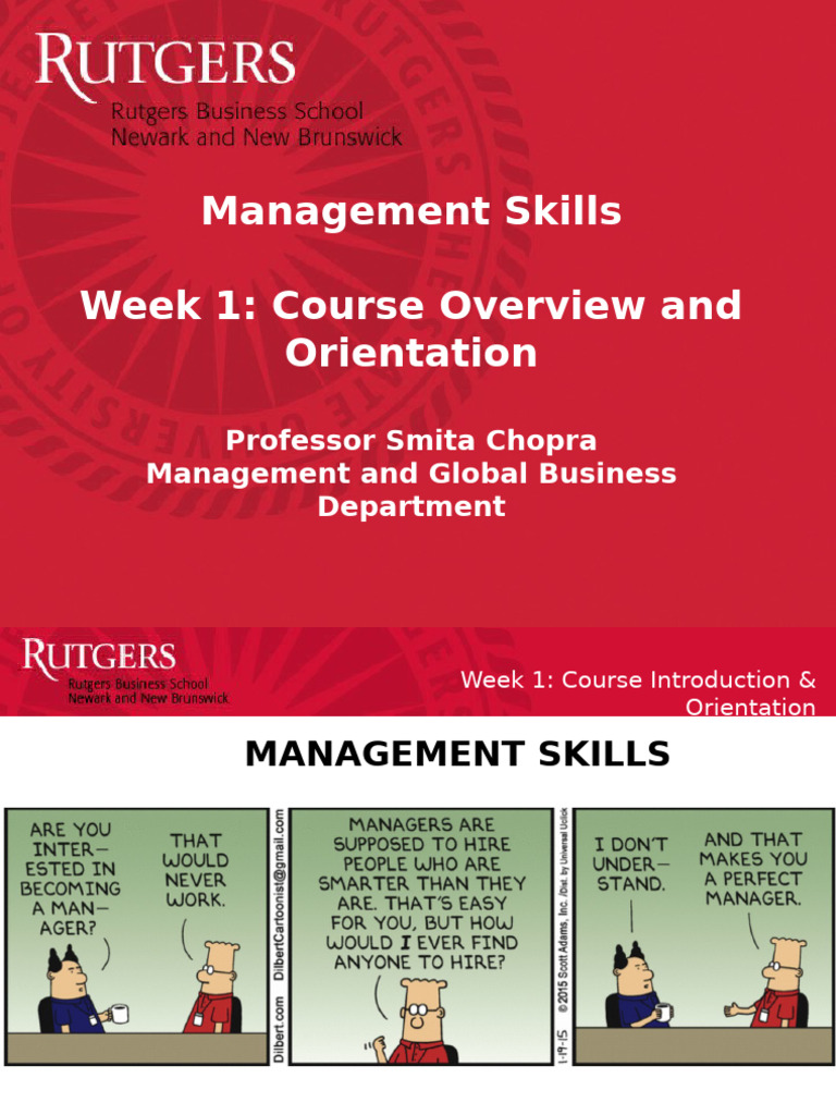 Management Skills Course Overview | PDF | Emotional Intelligence | Skill