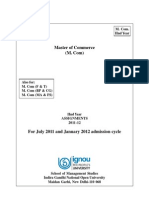 Assignments (2nd Year M.com) (2011)